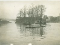 Hochwasser Bollwerk und Hindenburgwall 1920