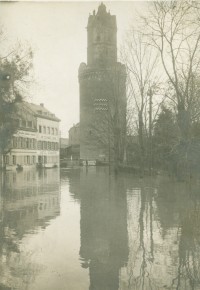 Hochwasser Kölner Straße Runder Turm 1920