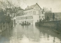 Hochwasser 1920 Hotel Schäfer am Schänzchen
