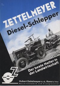 Werbebroschüre für einen Zettelmeyer Diesel-Schlepper