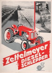 Werbeblatt für einen Zettelmeyer Diesel-Schlepper