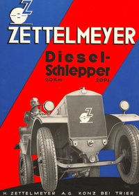 Werbebroschüre für Zettelmeyer Diesel-Schlepper