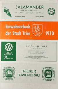Einwohnerbuch der Stadt Trier (1970), 2 Exemplare