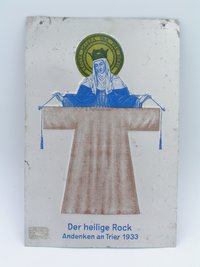 Andenkenbild an die Ausstellung des heiligen Rocks 1933 im Dom zu Trier