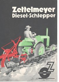 Werbeblatt für einen Diesel-Schlepper der Firma Zettelmeyer