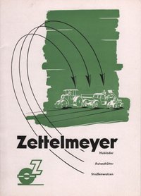 Werbebroschüre 60stes Firmenjubiläum der Firma Zettelmeyer