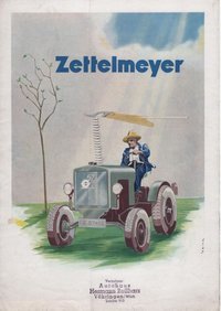 Werbeprospekt der Firma Zettelmeyer für Diesel-Schlepper