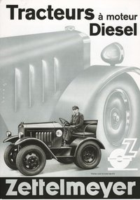 Werbebroschüre der Firma Zettelmeyer in französischer Sprache