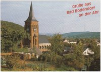 Ansichtskarte "Blick vom Reisberg zur Kirche Bad Bodendorf"