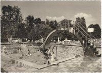Ansichtskarte Kinderrutsche im Thermalschwimmbad Bad Bodendorfer