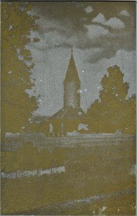 Druckplatte für Offsetdruck von Ehrenfriedhof Bad Bodendorf mit Basaltkreuzen
