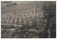 Gräber auf dem Soldatenfriedhof Bad Bodendorf kurz nach dem 2. Weltkrieg