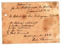 Formlose Handwerkerrechnung vom 03.09.1948 auf Papier mit Tintenstift geschrieben