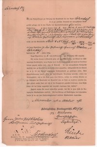 Beschluß des königlichen Amtsgericht Ahrweiler zum Grundstückskauf von Peter Josef Cholin in Lohrsorf vom 11. Oktober 1892