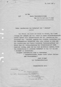 Beschluss über die Festsetzung des neuen Quellschutzbezirks vom 15.02.1957