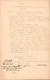 Auszug aus dem Protokollbuch der Pfarrgemeinde Bodendorf vom 30.04.1893