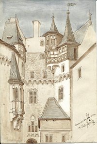 Burg Elz. Innenhof