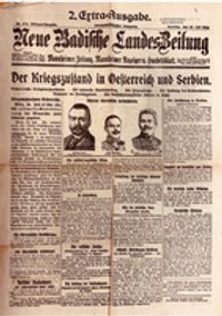 Extra-Ausgabe Neue Badische Landes-Zeitung 26.07.1914