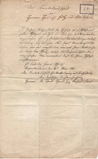 Brief an Herrn Heinrich Fitz in Dürkheim