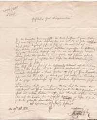 Brief an Bürgermeister Christmann 19. Oktober 1832