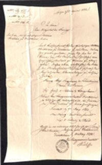 Brief an Gutsbesitzer Balth. Christmann 26. April 1832
