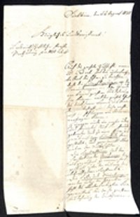 Brief an das "Königliche Landkomissariat" vom 22.08.1838