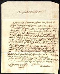 Expressbrief an Rudolf Christmann vom 22.11.1846