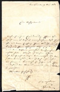 Brief aus Frankfurt an Rudolph Christmann 29.05.1853