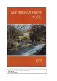 Westrichkalender 1997 - 1. Bericht