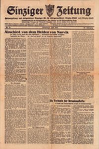 Sinziger Zeitung vom 04.07.1944