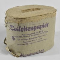 Eine Rolle DDR-Toilettenpapier aus Krepp