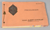Musterbuch 1 "Pressungen" der Firma Hugo Albert Schoeller