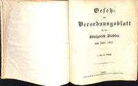 Gesetz- und Verordnungsblatt für das Königreich Sachsen vom Jahre 1901