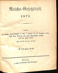 Reichs-Gesetzblatt 1871