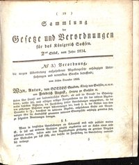 Gesetzsammlung für das Königreich Sachsen 2.-88., 1834