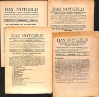 Das Notgeld, Nr. 3 1927, Nr. 3 1928, Nr. 2 1929, Nr. 6 1936