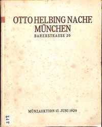 Otto Helbing Nachf., Münzauktion 17. Juni 1929