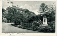 Eilenburg, Franz Abt-Denkmal, Stadtschule, Bildpostkarte, Feldpostkarte