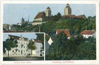 Eilenburg, Schloßberg, Hotel Stadt Leipzig, Bildpostkarte, Feldpost