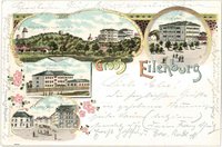 Gruss aus Eilenburg, Farb-Lithgrafie, Bildpostkarte,