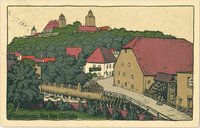 Eilenburg, Schlossberg, Mühle, Bildpostkarte