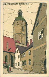 Eilenburg, Stadtkirche St. Nikolai, Bildpostkarte