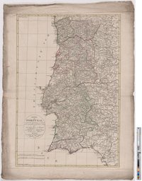 Landkarte "Charte von Portugal nach der Zeichnung von Lopez"