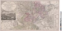 Landkarte "Karte von dem Hochstift und Fürstenthum Bamberg nebst verschiedenen angraenzenden Gegenden"