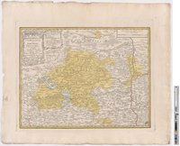 Landkarte "Principatus Brandenburgico-Culmbacensis vel Baruthini Tabula Geographica quoad partem inferiorem expressus"