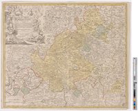 Landkarte "Sac. Ro. Imperii Principatus &amp; Episcopatus Bambergensis"