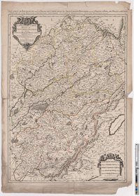 Landkarte "La Franche Comte devisée en Trois Grandes Balliages"