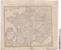 Landkarte "Carte generale des Postes de France | Gallia Postarum"