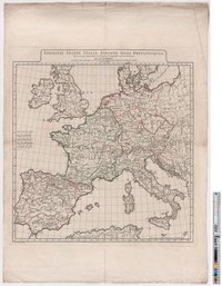 Landkarte "Germanie, France, Italie, Espagne, Isles Britanniques"