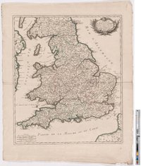 Landkarte "Le Royaume D´ Angle Terre"